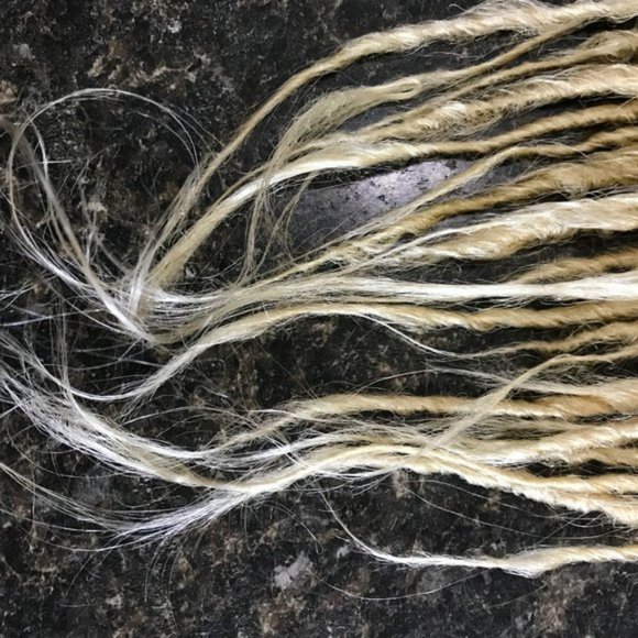 25 Platinum Blonde Dread Dreadlock Hair Extensions main image 8